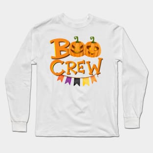 Boo crew Halloween design Long Sleeve T-Shirt